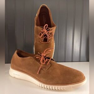 COLE HAAN 2.Zerogrand Brown 13M-US/12UK/46EU Men Suede Lace-Up Oxfords C25698